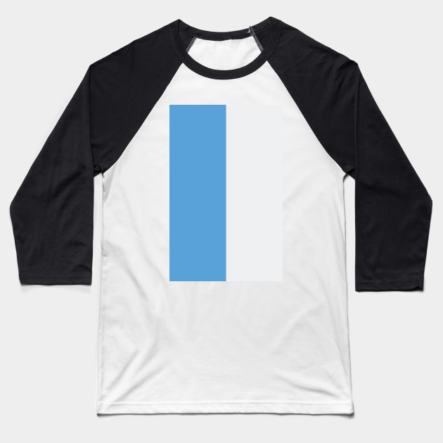 Manchester City Sky Blue and White Half design Baseball T-Shirt by Culture-Factory